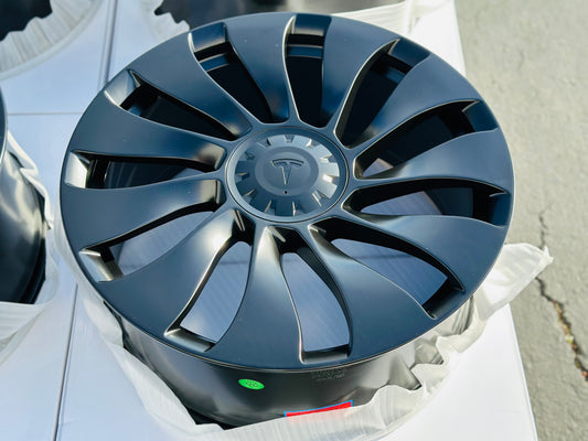 Uberturbine NEW 20" Black Tesla Model Y Rim Wheel Model 3