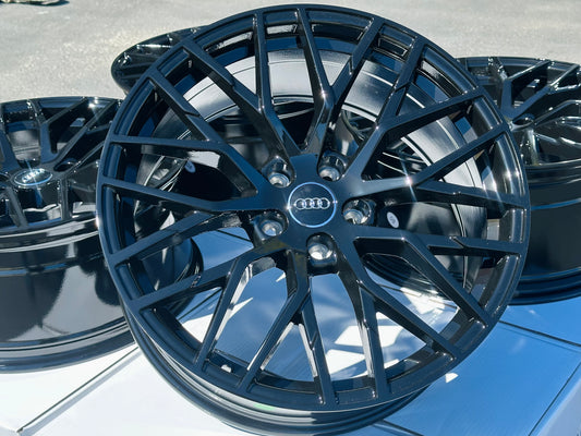 NEW 19" Gloss Black Wheel Rim for Audi A4 A5 S4 S5 A6 S6 A7 S7 Q5 SQ5 Q7 SQ7