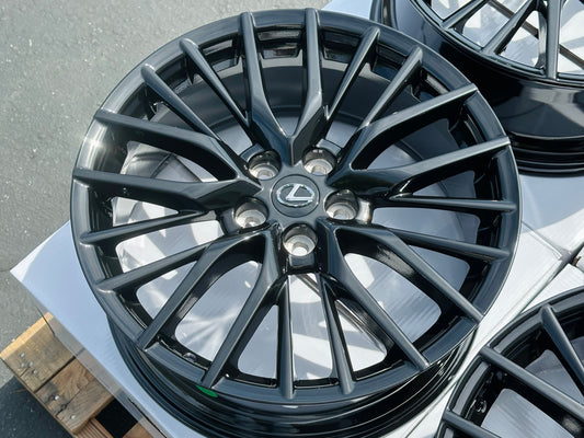 NEW 19" Wheel Black ET45 Rim 5x114.3 Fits: Lexus RC200t RC250 RC300 RC350